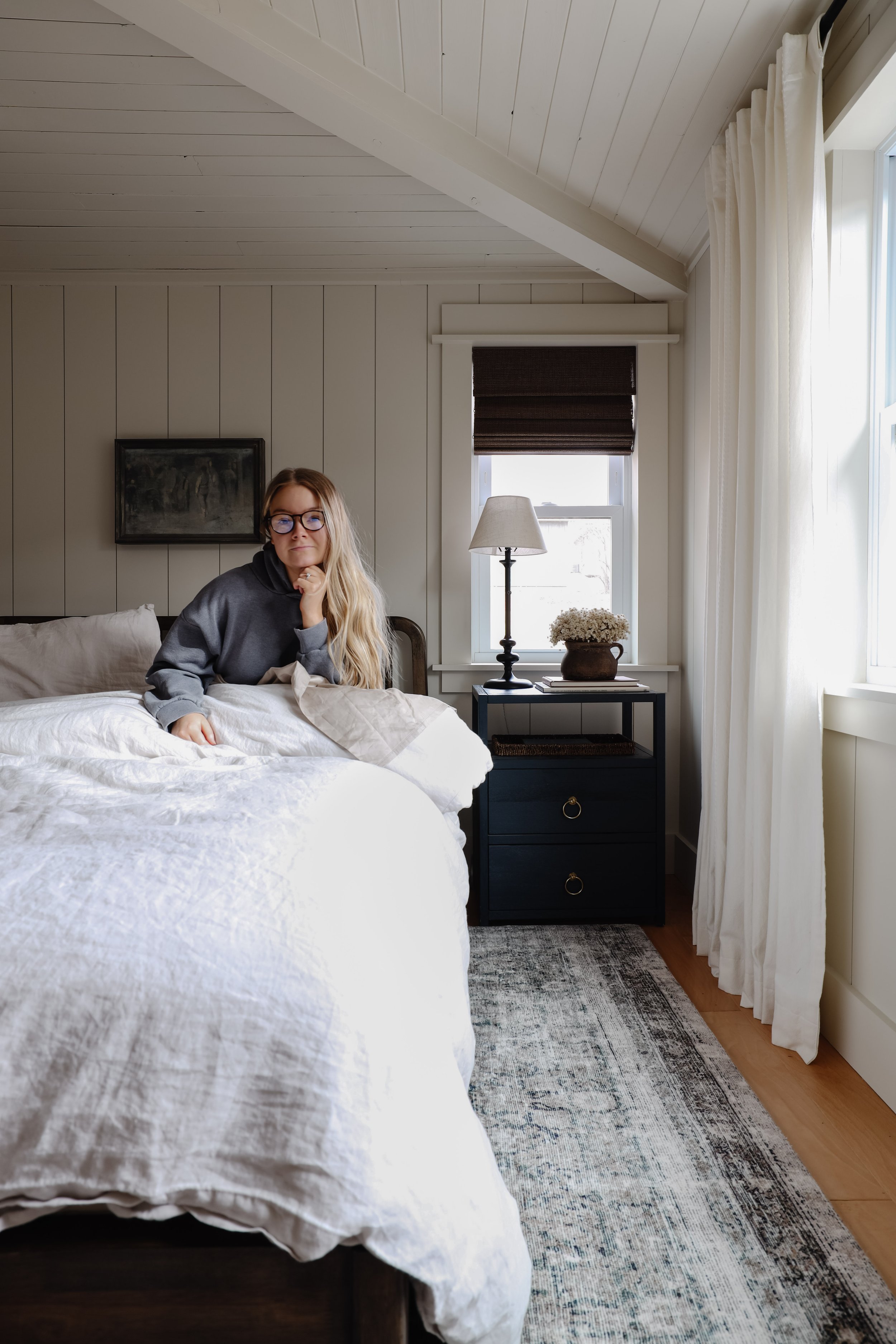 Notable Things: How I fixed my sleep schedule. Linen sheets I love. How to fix sticky drawers. Linen roman shades I love. Cabinet hardware placement guide. | Nadine Stay