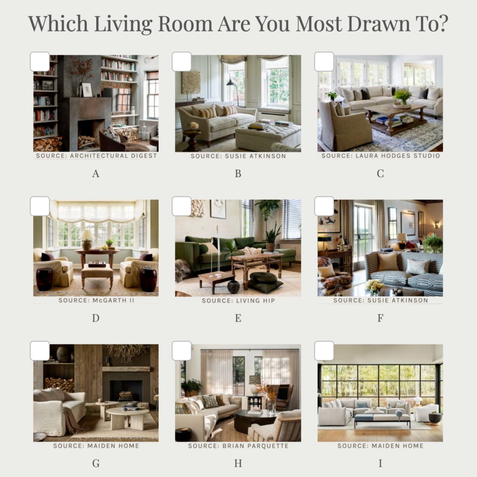 Top 12 Most Popular Posts - Interior Design Style Quiz. Take this quiz to find out what your interior design style is and give it a name. Discover your style combination and what makes it unique. | Nadine Stay