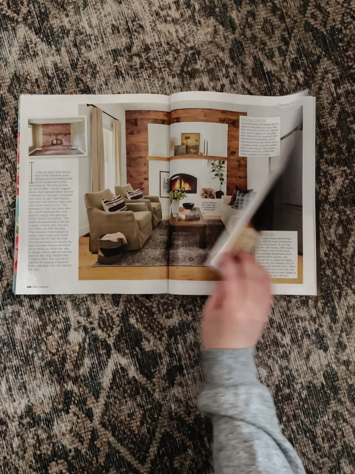 We're in HGTV Magazine!! How our home got picked to be featured in HGTV magazine. How we got in HGTV magazine. Cozy living room ideas by Nadine Stay