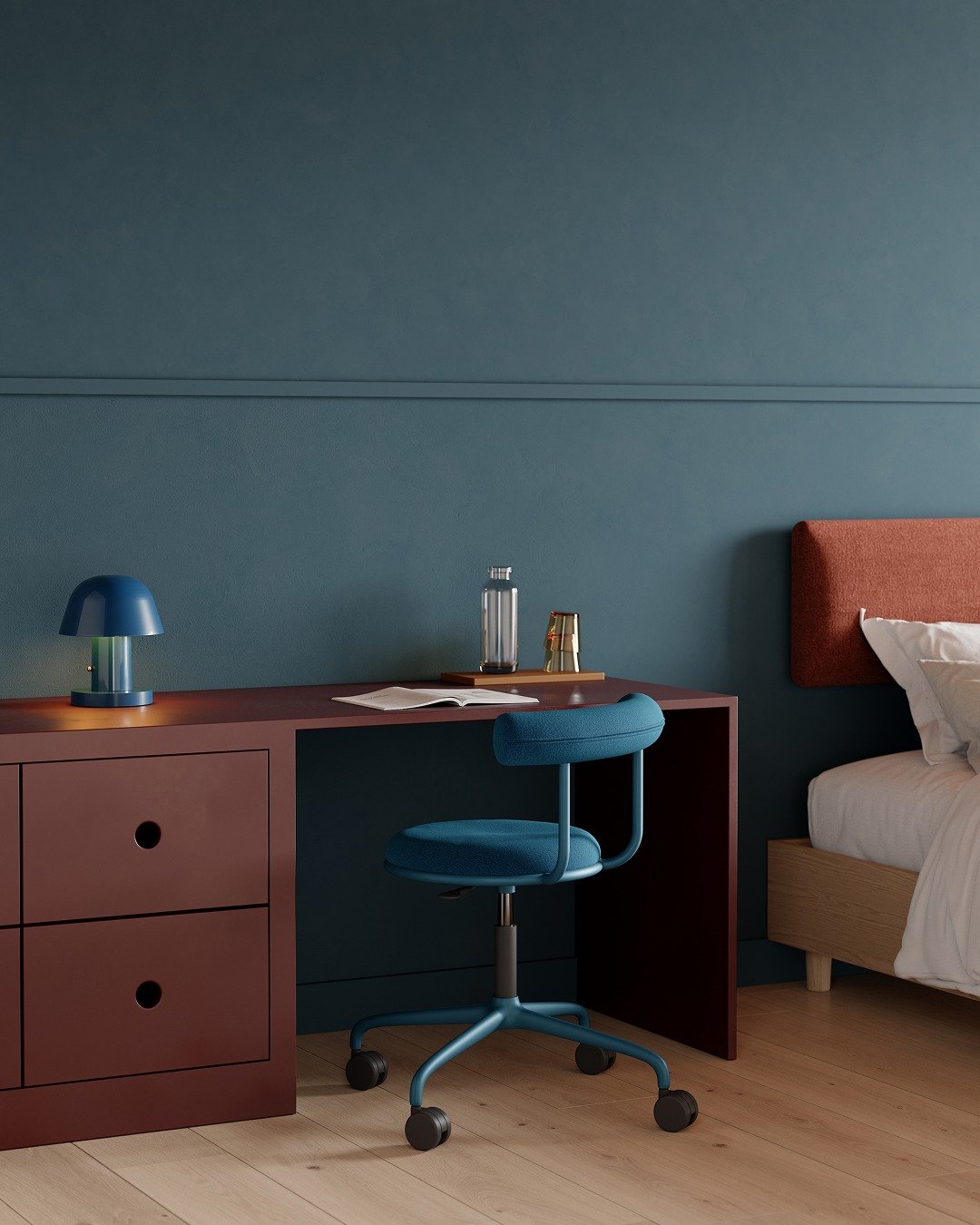 Your favorite line of little chairs just got a bit bigger. We&rsquo;ve expanded the Bitsi collection to include a new caster-base model, perfect for anyone who needs a little movement.

#Division_12 #BentMetal #MetalFurniture #CarbonNetural #Stool #C