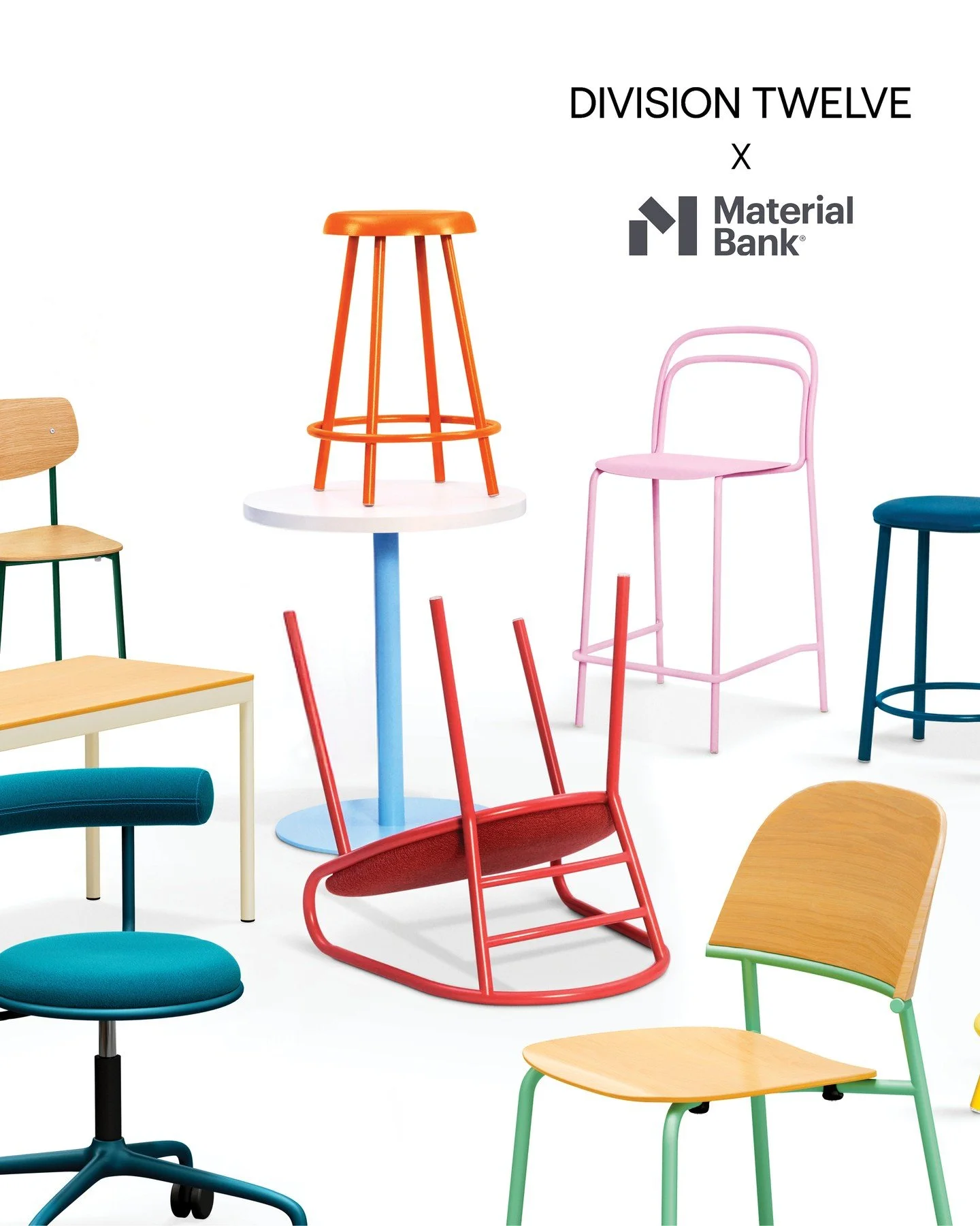 Good design needs a great finish. Getting samples shouldn&rsquo;t be hard on the planet or on you. With Material Bank, you can order any Division 12 finish and get it the next day, shipped carbon-neutral. Who says you can&rsquo;t have convenience and