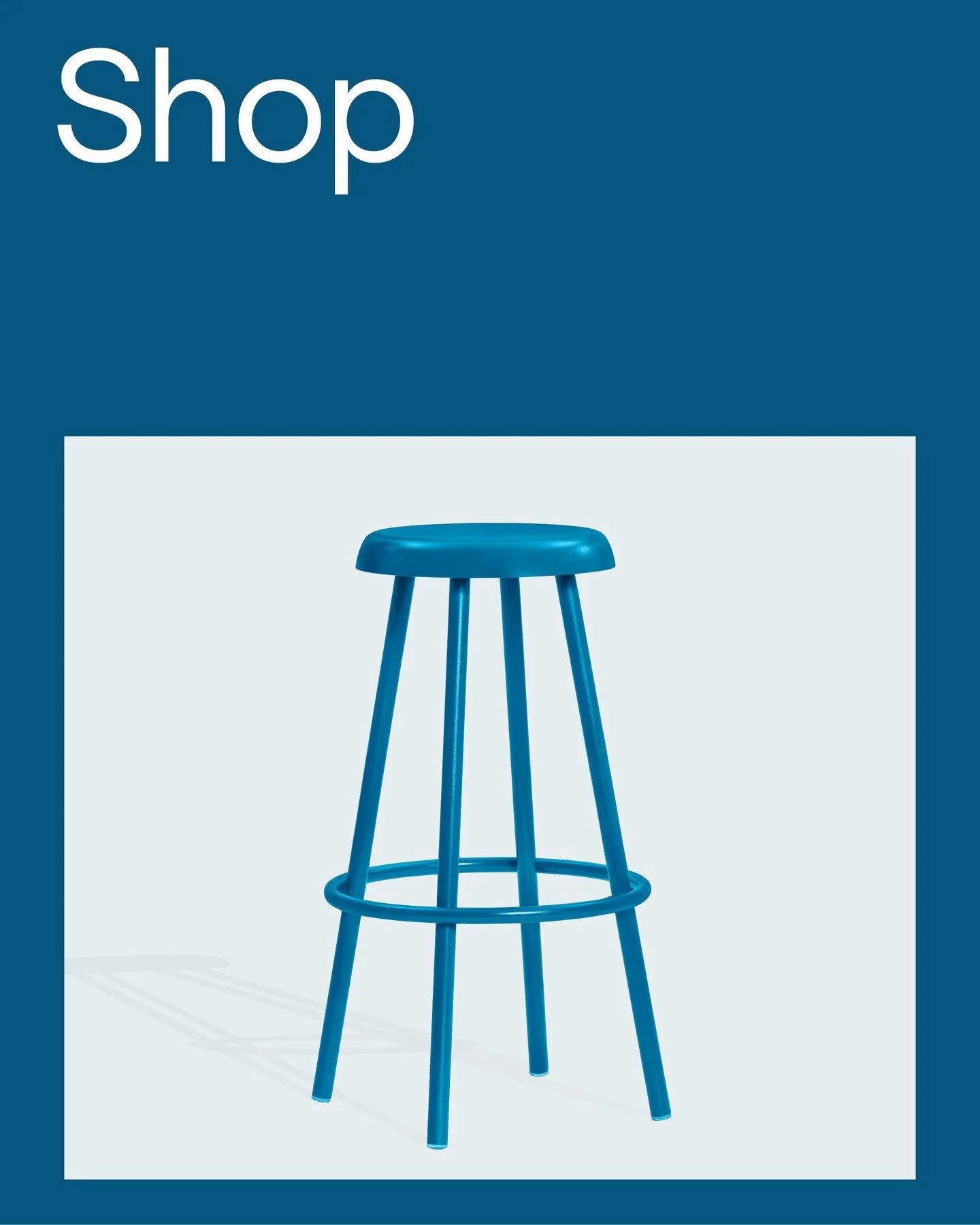 Less can feel like more when it&rsquo;s done right. The Shop stool&rsquo;s slender silhouette delivers modern style without being cold. Its quiet confidence comes from restraint. Once you see Shop in your spaces you&rsquo;ll be convinced - less reall