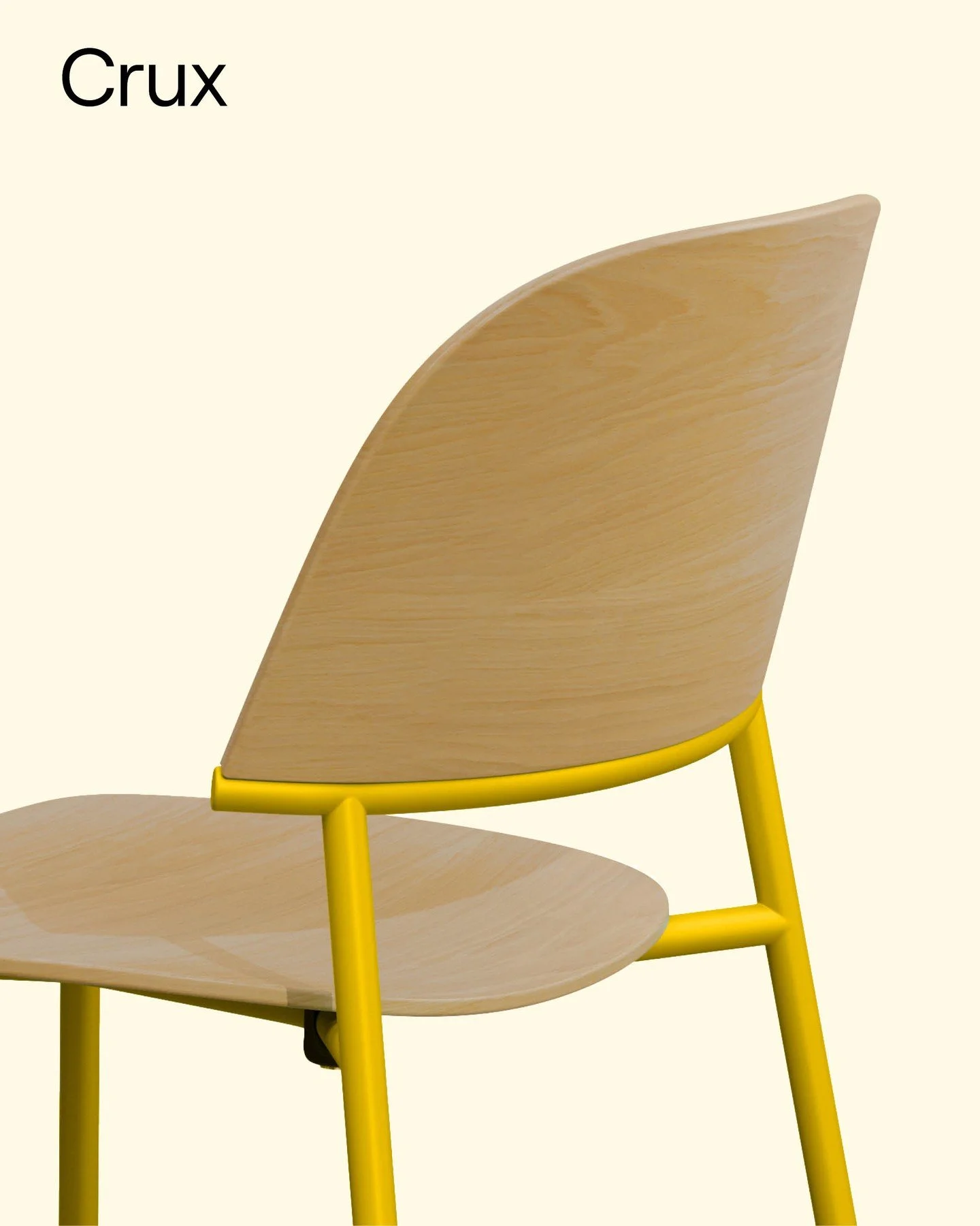 Comfort and support are styled effortlessly in our Crux chairs. Its curved wood back and rounded edges are instantly inviting, while its sculptural aesthetic gives it a modern edge. Crux achieves balance beautifully. Looks good. Feels good. Simply is