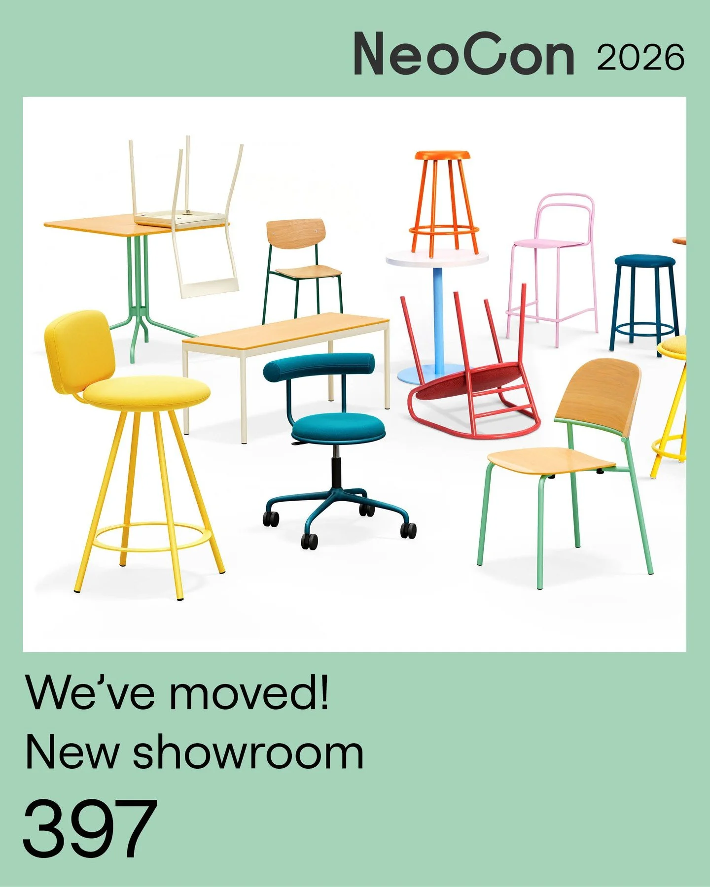 We&rsquo;ve moved. Bigger showroom, same Division Twelve energy.

Visit us at NeoCon in Showroom 397 to see familiar favorites, fresh new arrivals, and seating that knows how to stand out.

#Division_12 #NeoConExhibitor #NeoConCommunity #WhereDesignC
