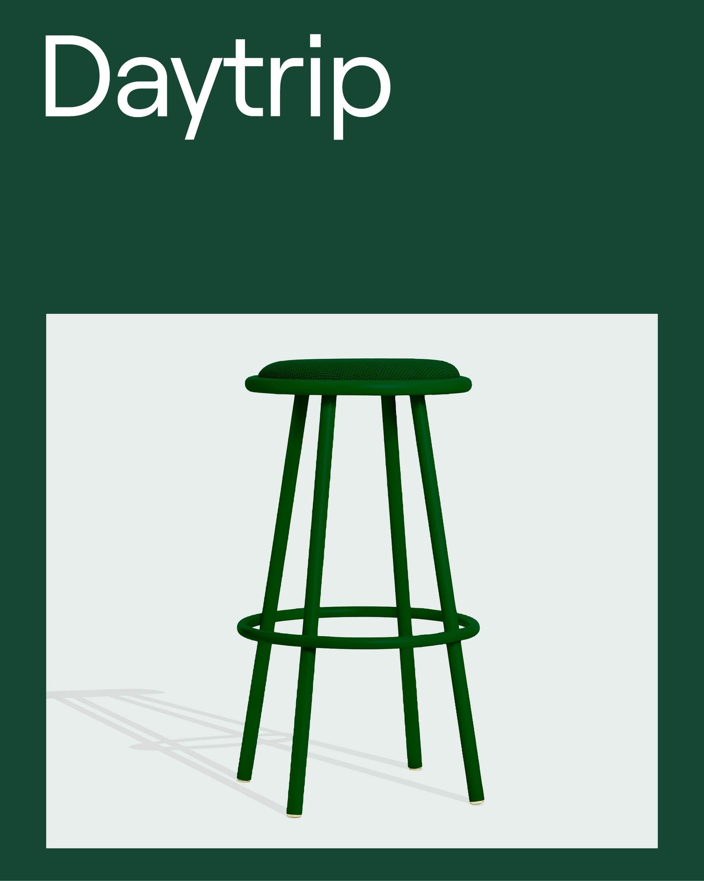 Can&rsquo;t you just tell when a chair&rsquo;s going to be comfy even by looking at it? Well feast your eyes on Daytrip. Its contours are soft. It&rsquo;s seat: padded. Daytrip stools make any space feel welcoming. This design is more than just a sig