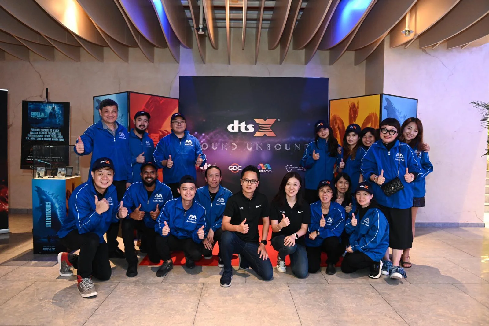 DTS and team of Mediacorp Audio Post.