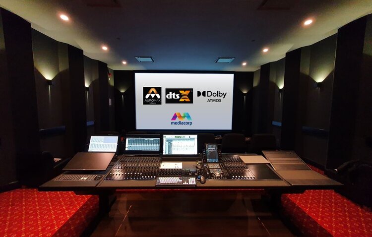 Mediacorp Mixing Studio, first in Southeast Asia with certification of AuroMax, DTSX &amp; Dolby Atmos immersive audio formats.
