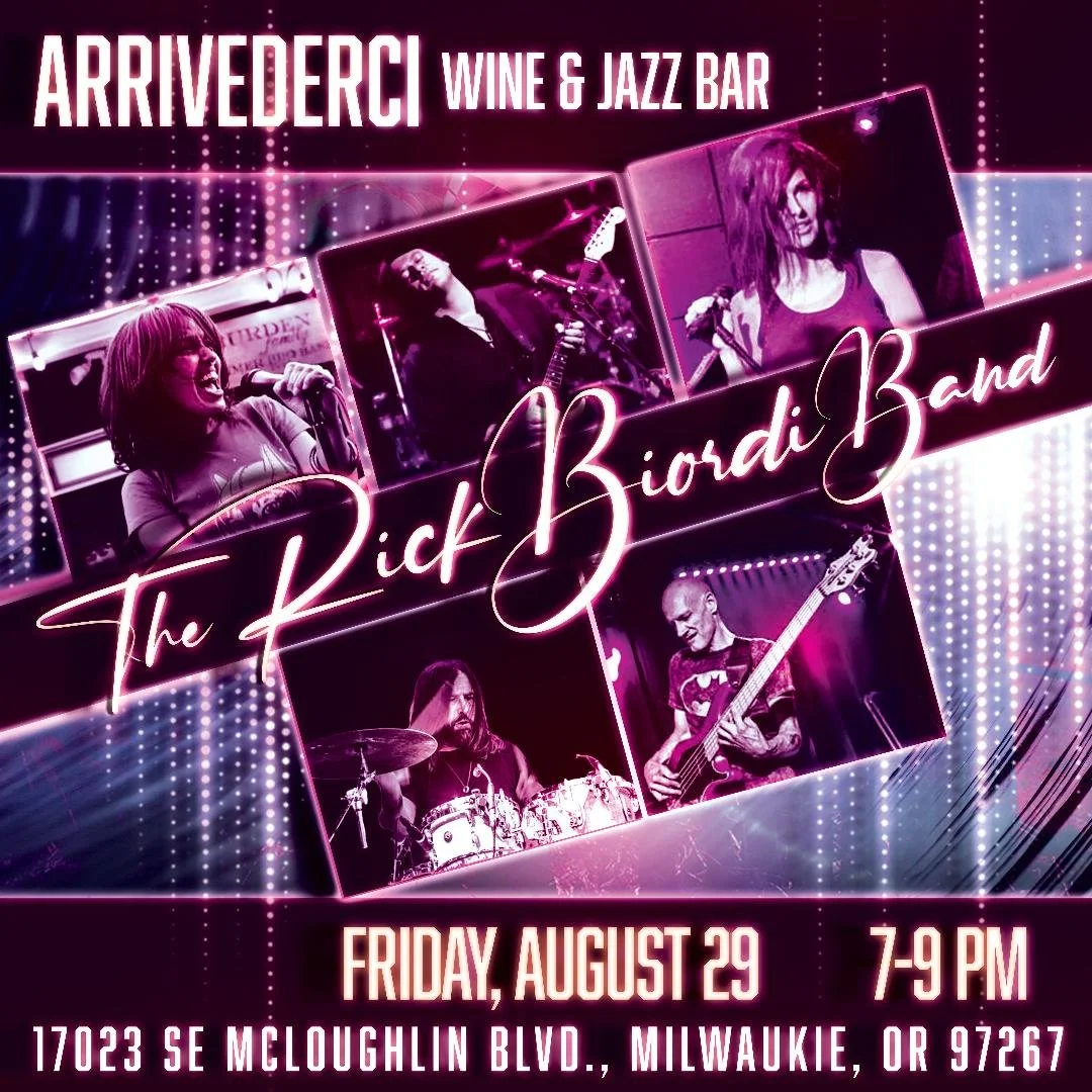 Rick Biordi Band featuring Rick Biordi, Michelle Kuepker, Edwin Coleman III and Willy Barber  .  $10 Cover