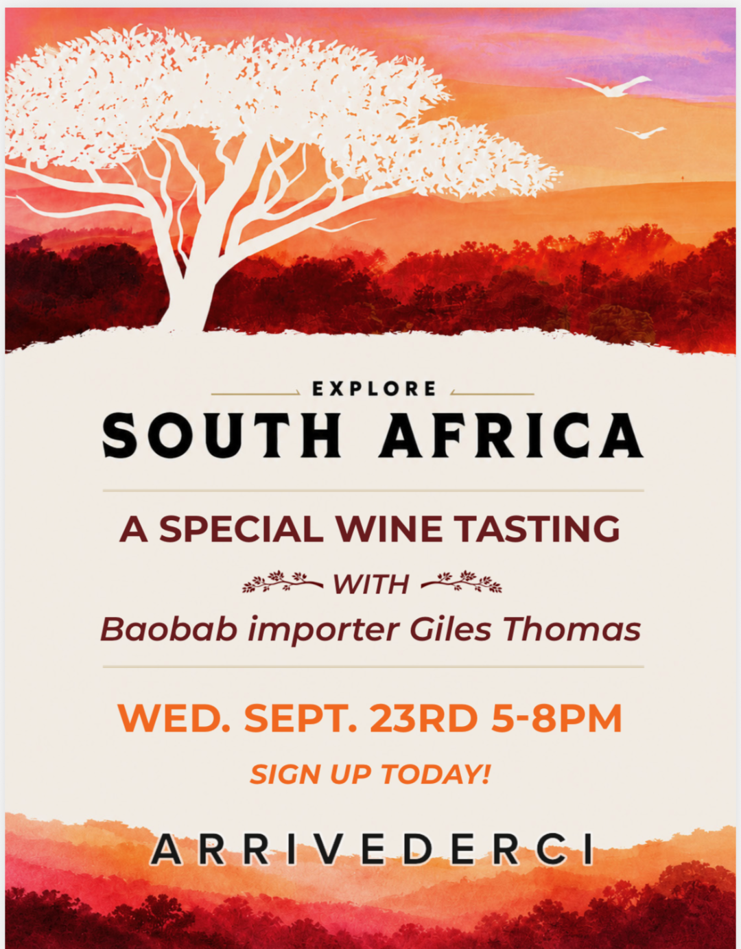 Handcrafted Wines present South African Tasting with Giles Thomas  -  5:30 in The Cellar