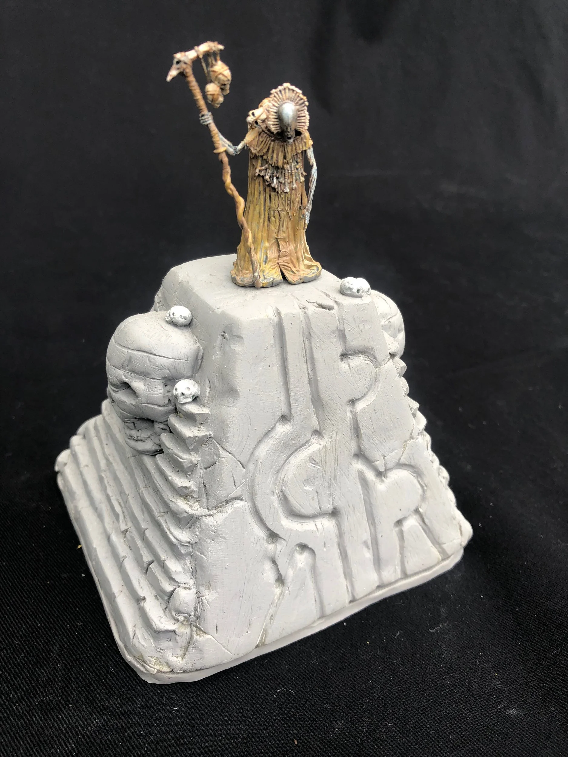  The Ancient Pyramid, with 25mm miniature for scale. 