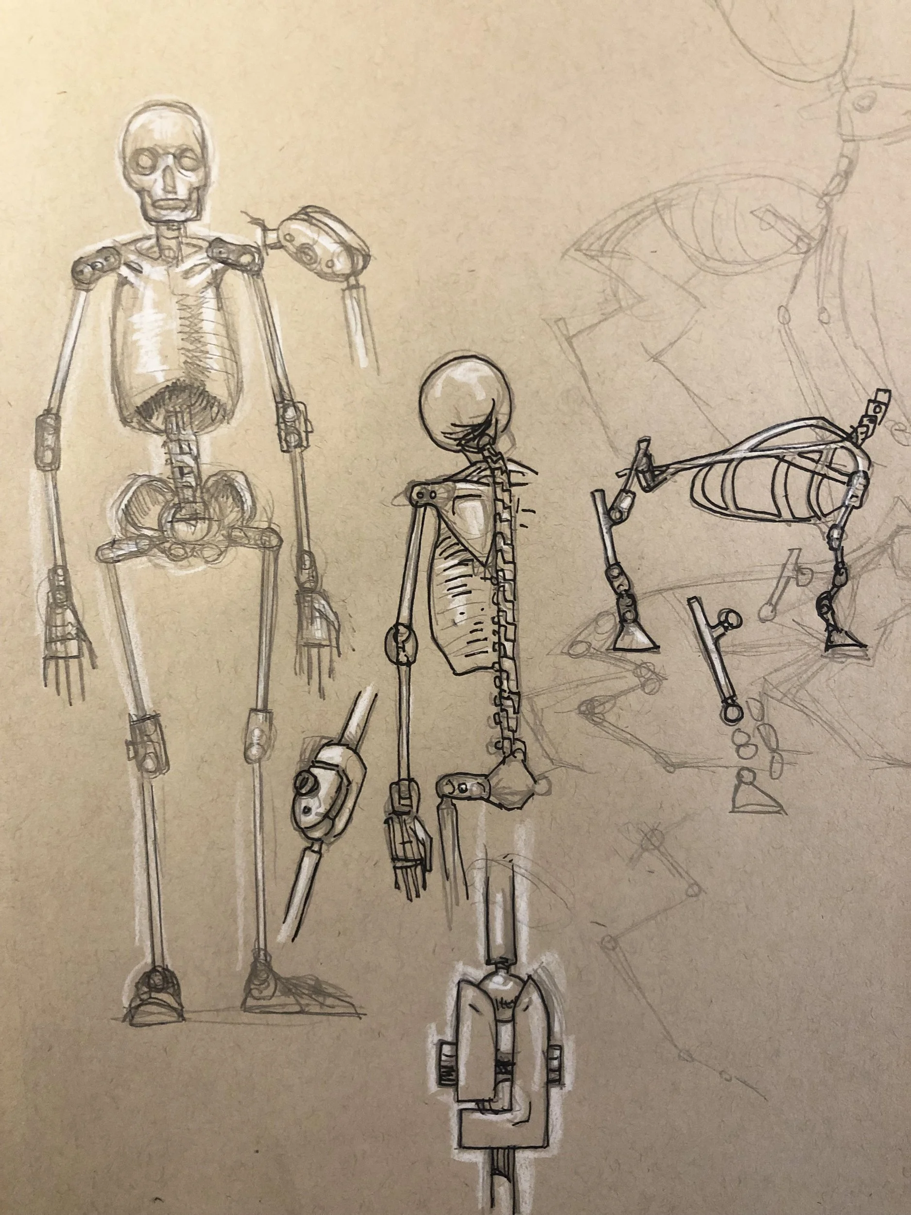  More stop motion armature designs. 