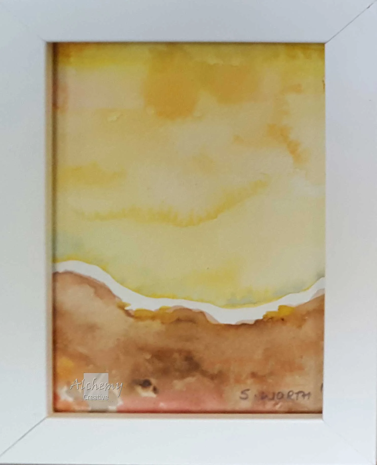 Abstract Landscape 4  2012 90mm x 140mm Support: Paper Matte: None Frame: White