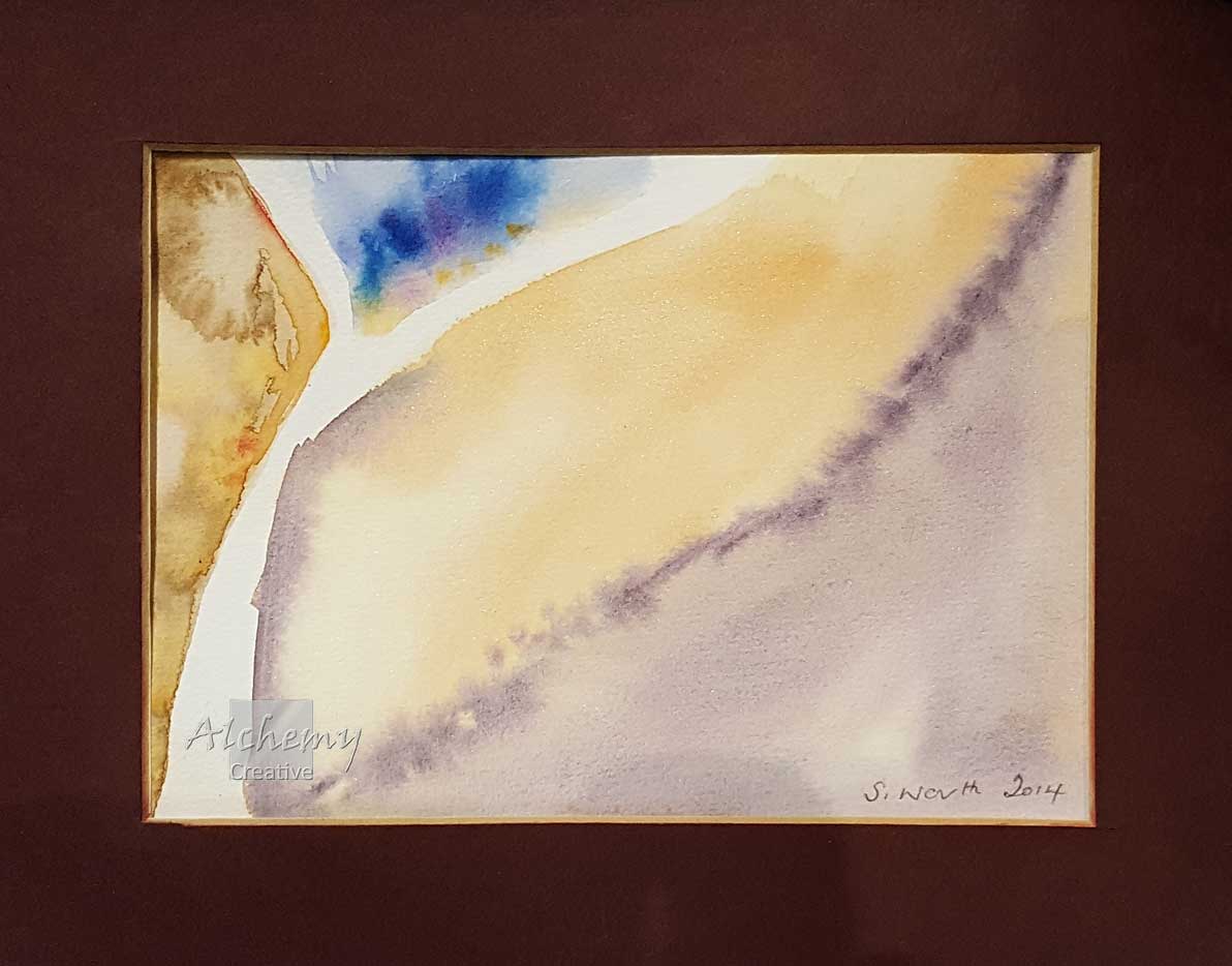 Delta Form  2014 180mm x 130mm Support: Paper Matte: Brown, 230mm x 180mm Frame: Unframed