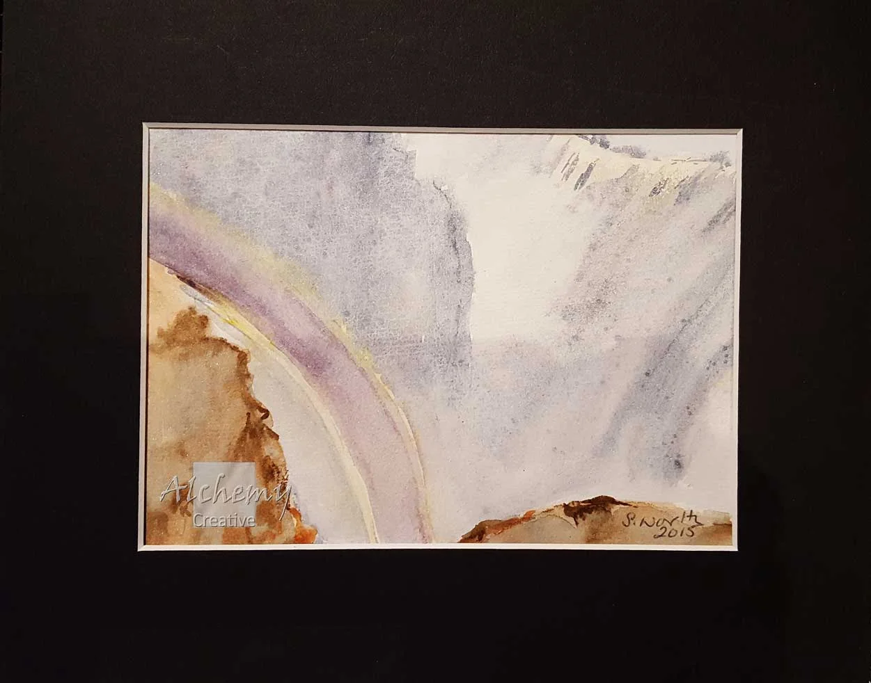 Landscape 3  2015 180mm x 130mm Support: Paper Matte: Black, 254mm x 203mm Frame: Unframed