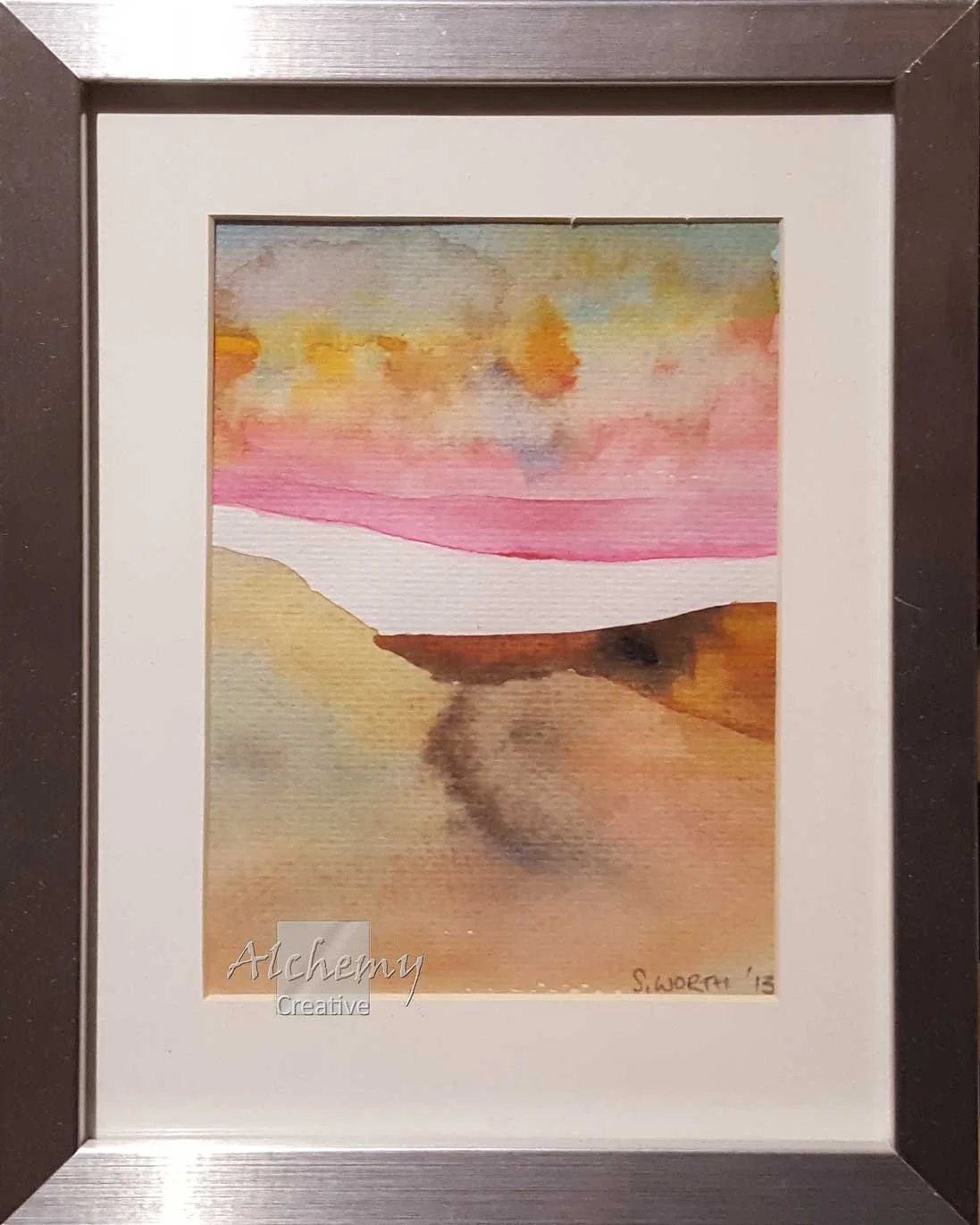 Sunrise 1  2013 120mm x 170mm Matte: White, 180mm x 250mm Frame: Silver