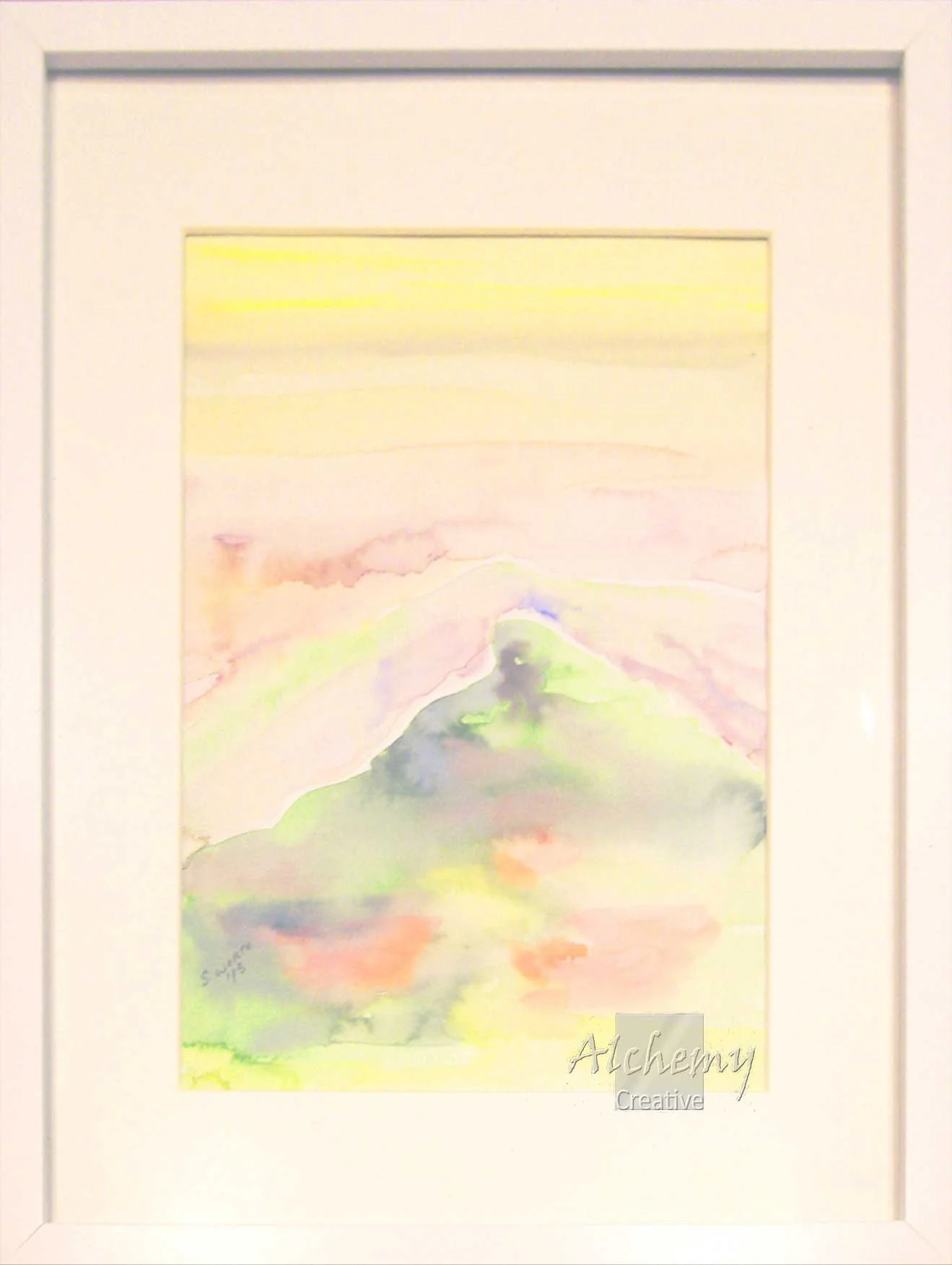 Watercolour 1  2013 200mm x 290mm Support: Paper Matte: White, 290mm x 390mm Frame: White