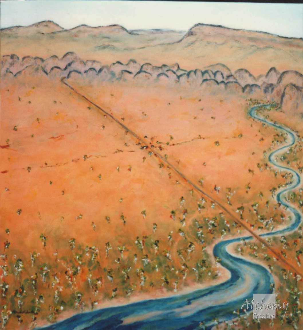 Road to the Napiers  1994 1100mm x 1200mm Oil and acrylic on canvas