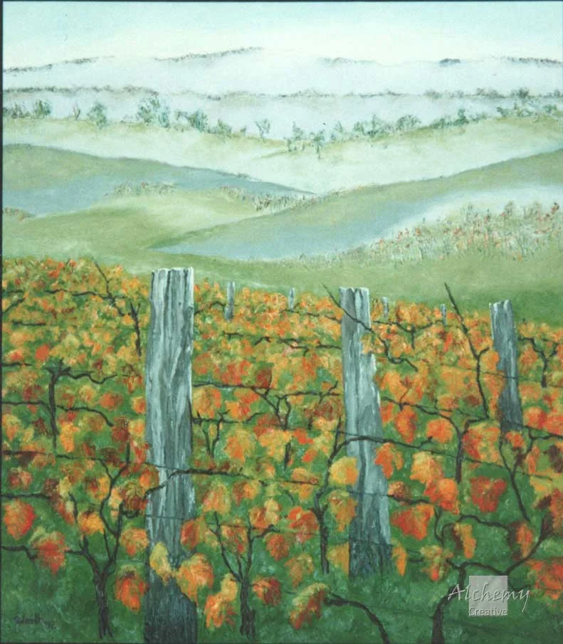 Vines - Morning  1992 1080mm x 1220mm Oil and acrylic on canvas (A. &amp; R.McPhee)