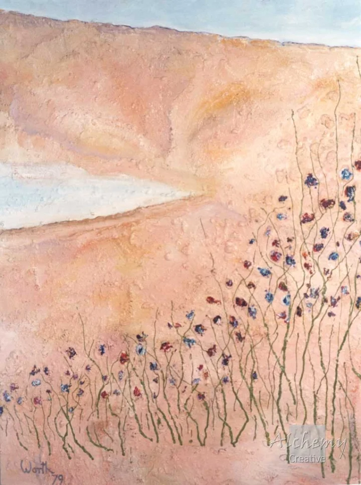 Salt Pan  1979 900mm x 1080mm Oil on prepared hardboard (M. McCorkell)