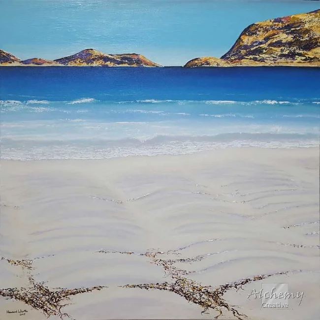 Lucky Bay 1: Beach  2017 610mm x 610mm Acrylic on canvas
