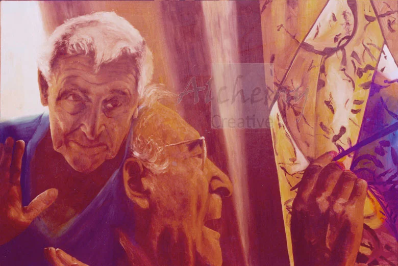 Marc Chagall - Portrait 1974 Oil on prepared hardboard 900mm x 600mm