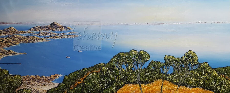 Canal Rocks  2019 1515mm x 605mm Oil and acrylic on canvas