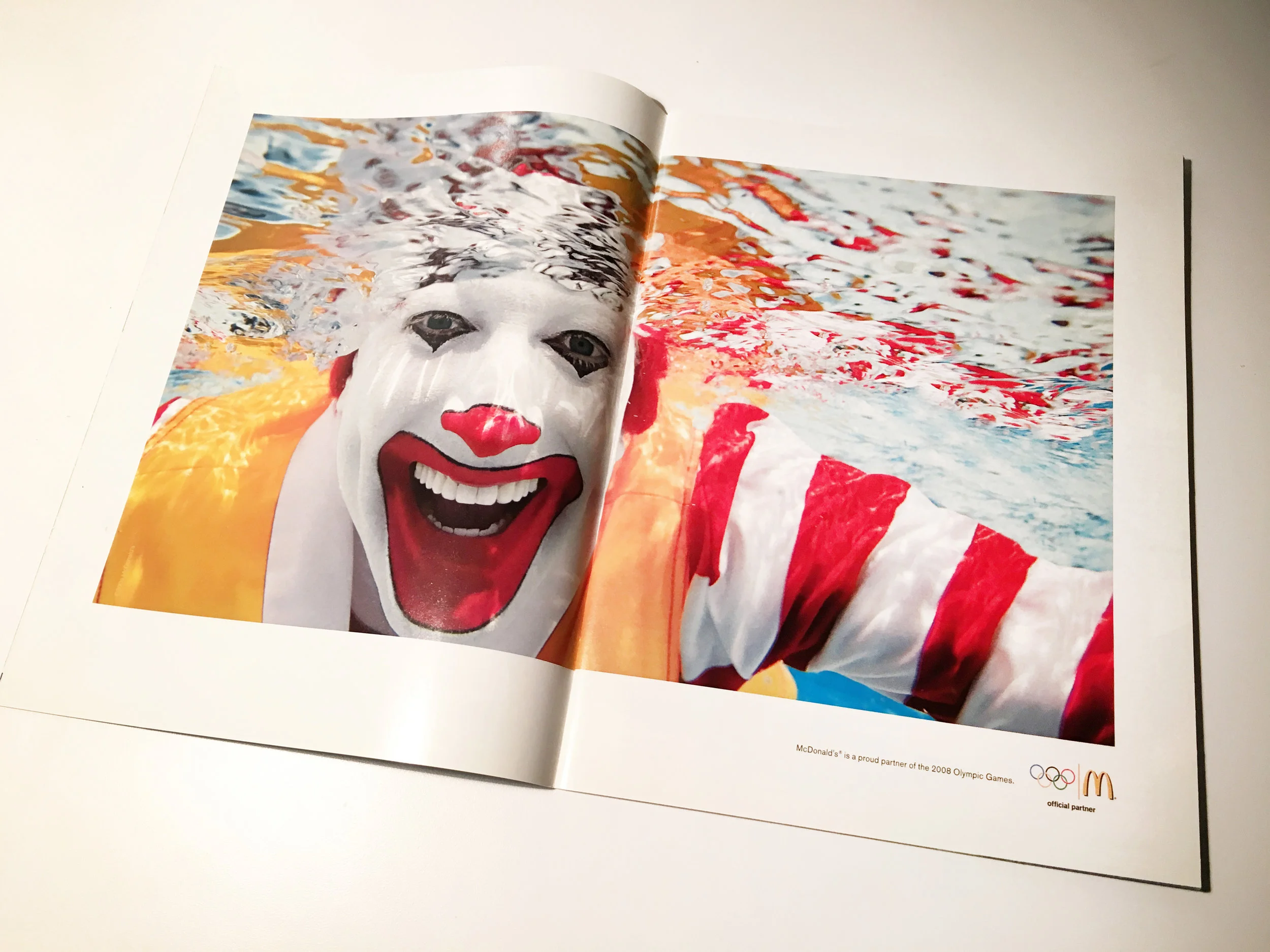  "McDonald's is a proud partner of the 2008 Olympic Games." 