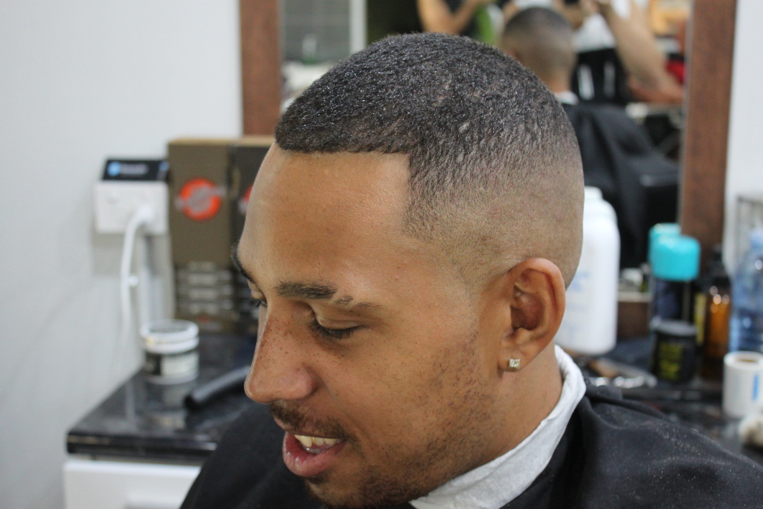 bald razor fade