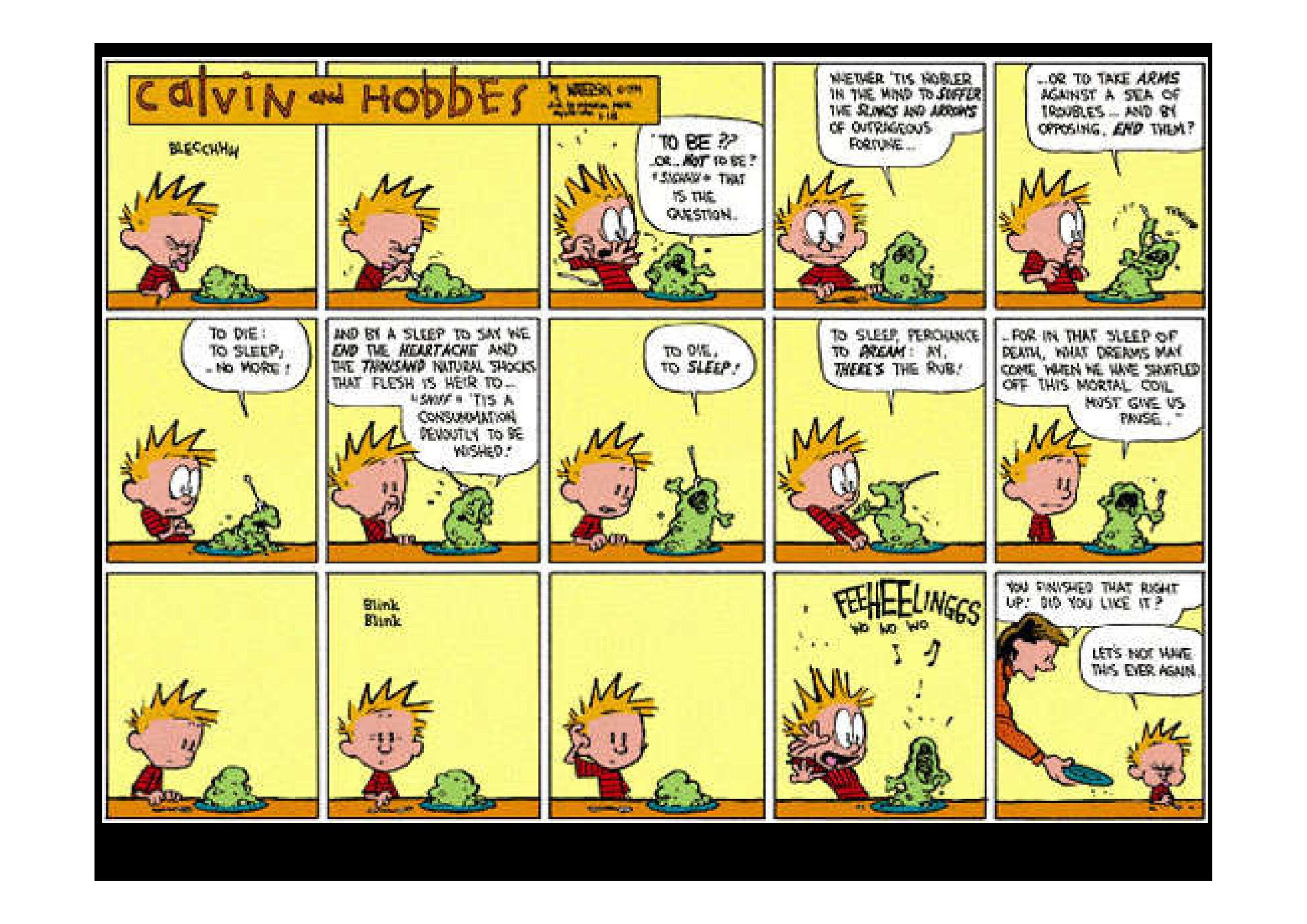  Calvin &amp; Hobbes and “To be or Not to Be” 