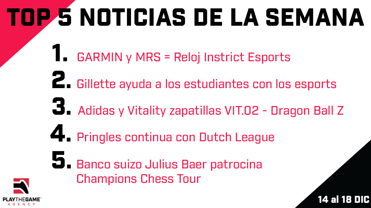 Play the Game presenta: Top 5 noticias de la semana (14-12/18-12)