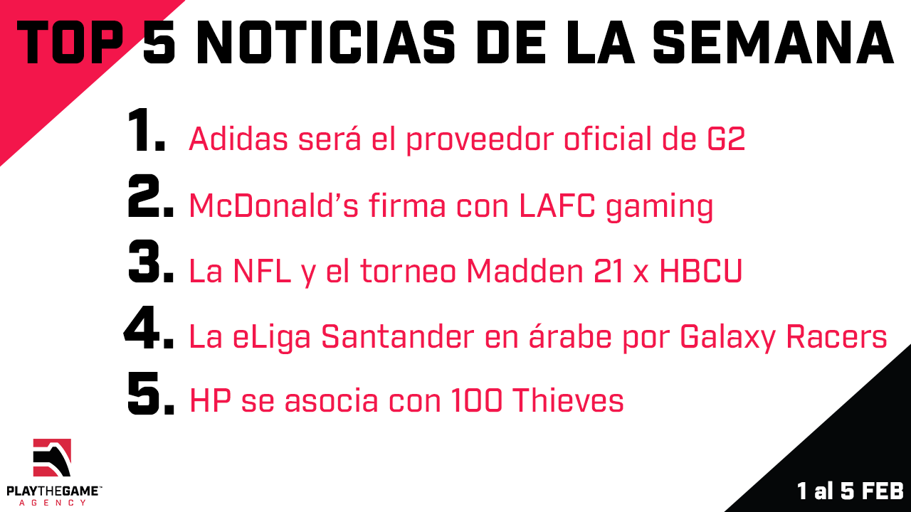 Play the Game presenta: Top 5 noticias de la semana (1-02/5-02)