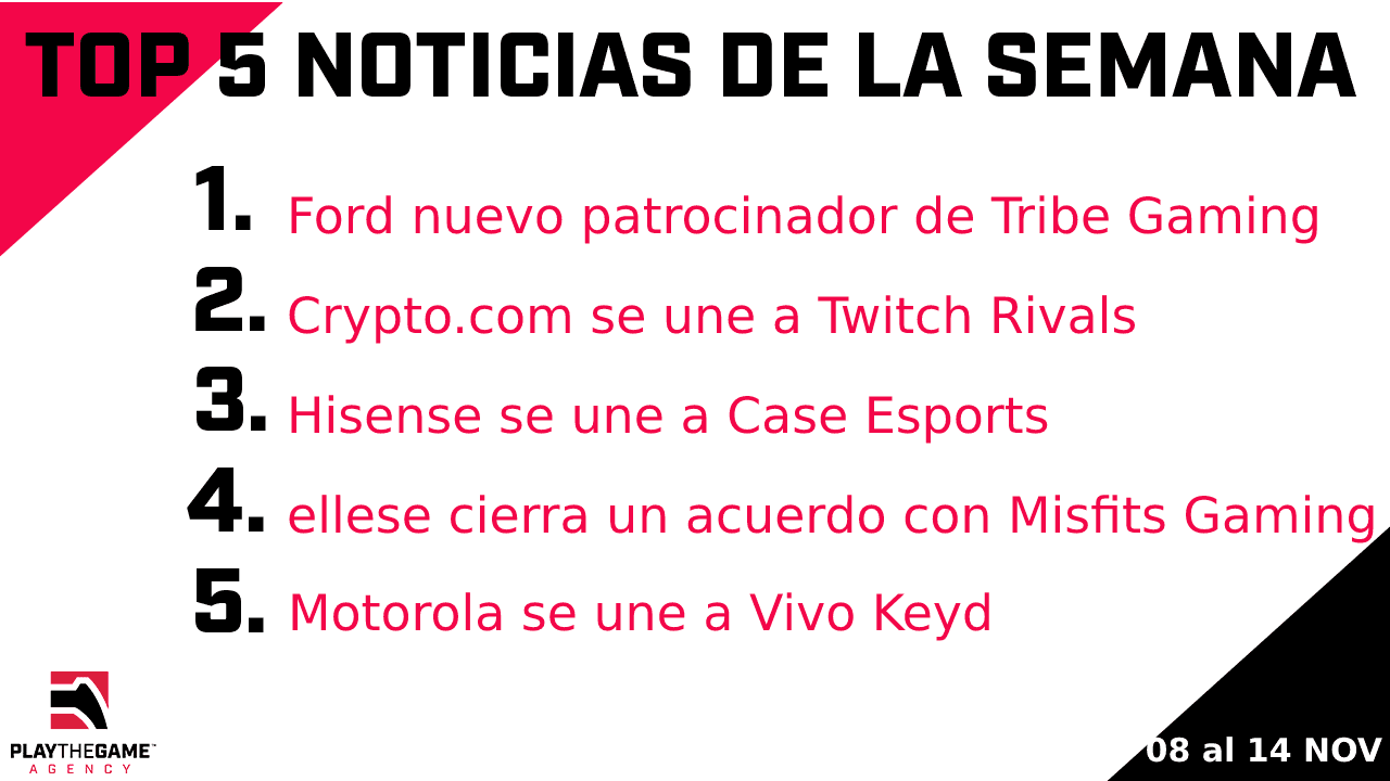 Play the Game presenta: Top 5 noticias de la semana (08-11/14-11)  