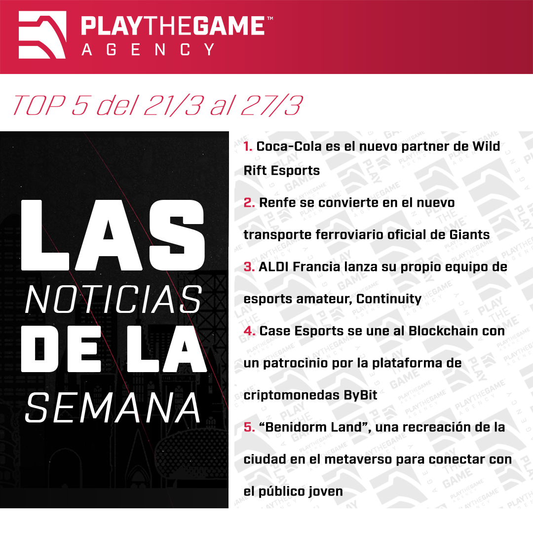 Play the Game presenta: Las noticias de la semana  (Top 5 del 21/3 - 27/3)