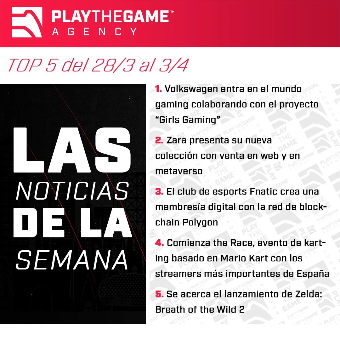 Play the Game presenta: Las noticias de la semana  (Top 5 del 28/3 - 3/4)