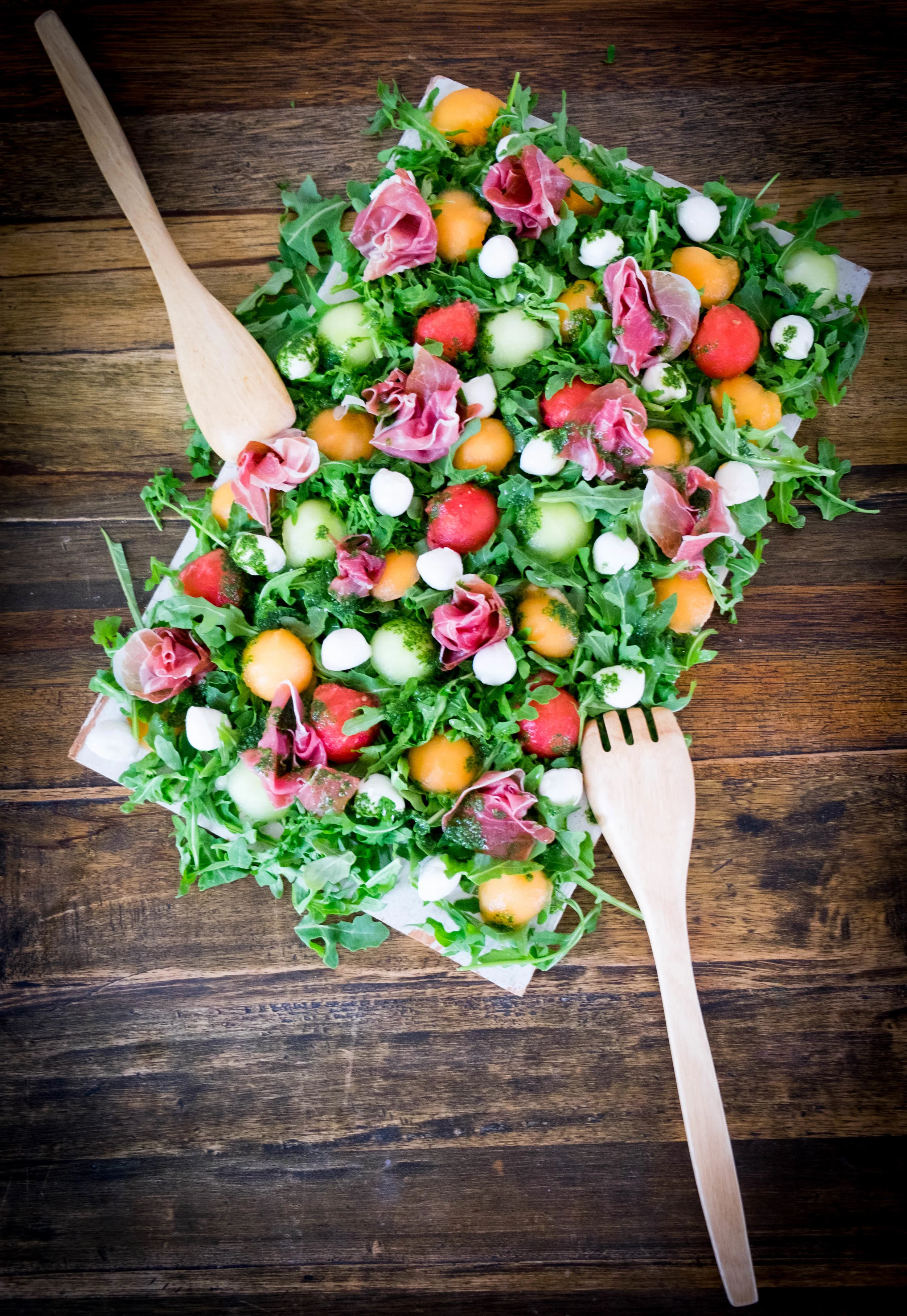 Melon Proscuitto Mint Vinagrette Salad_Summer Shindig.jpg