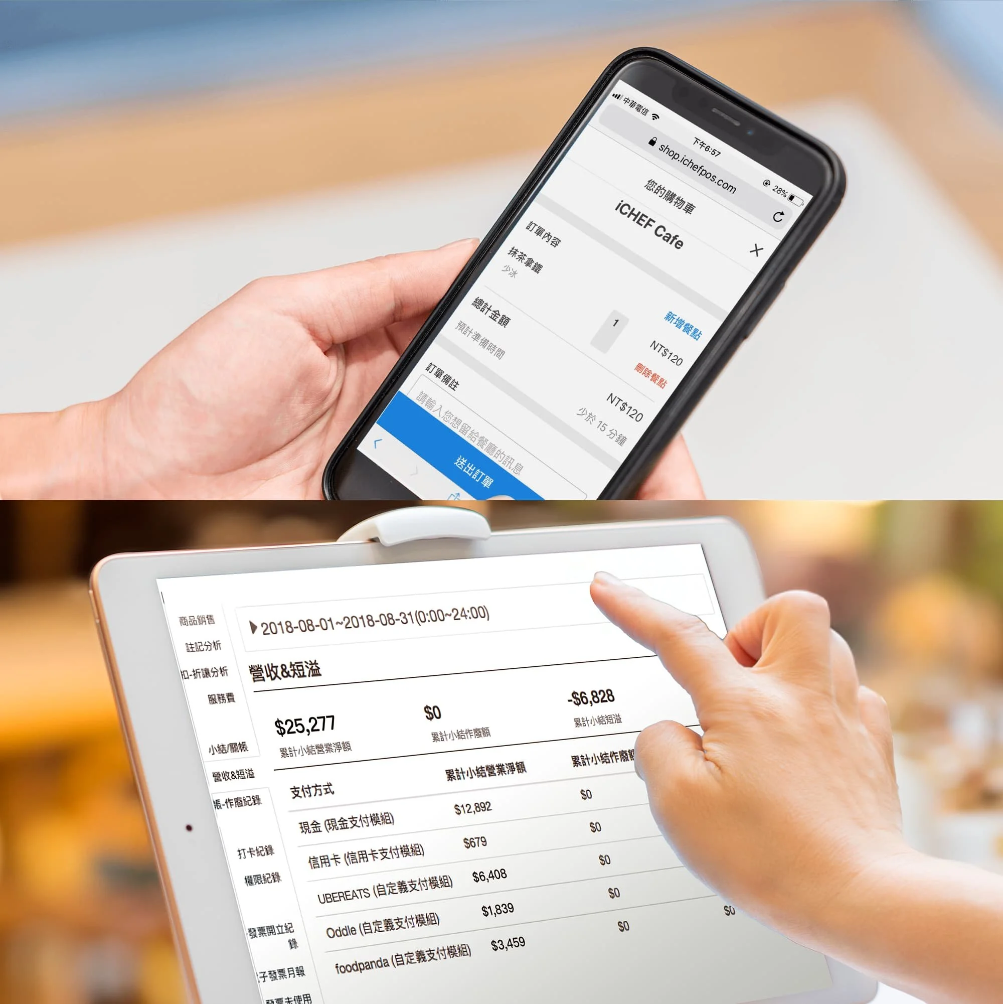 iCHEF 跨平台銷售對帳系統，自動核對 UberEats 與 Foodpanda 帳款，提升財務效率。