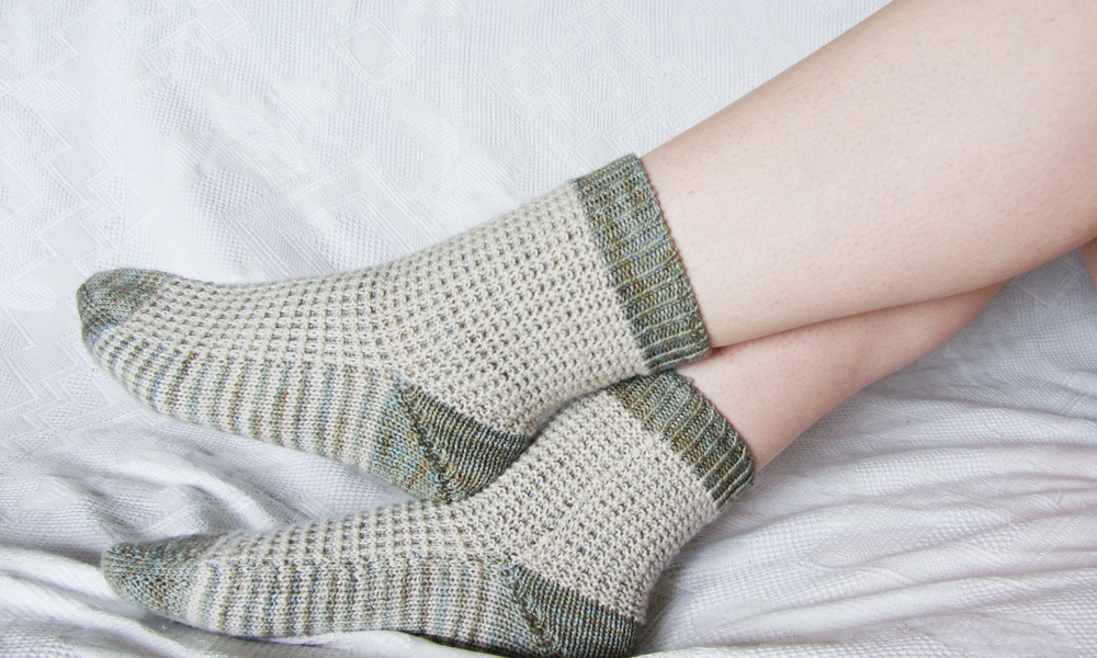 Imprimé instructions-adulte chunky rib cuff chaussettes chaussons knitting pattern 