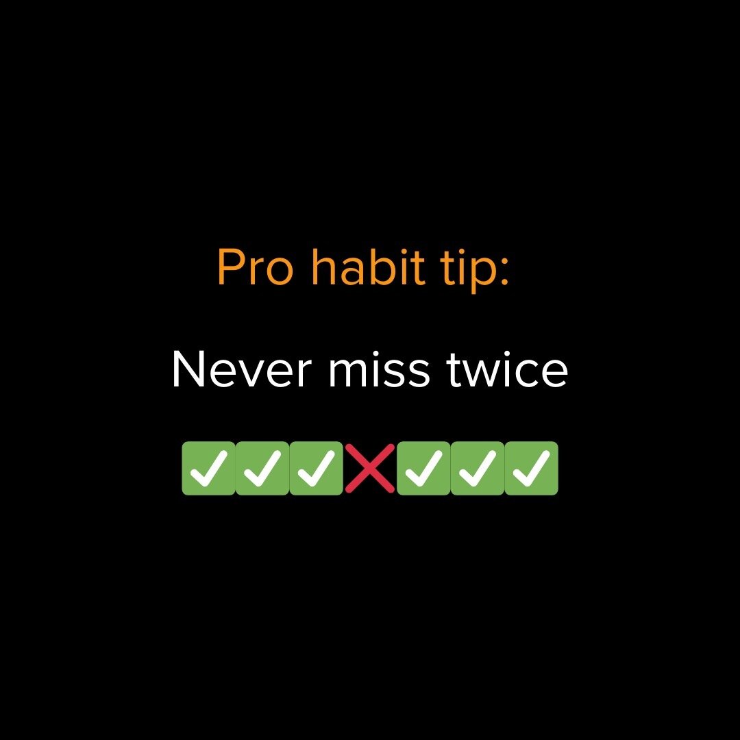 Habit creation isn&rsquo;t about perfection or nothing.

It&rsquo;s about consistency, flexibility and resilience. 

We in with a non-negotiable mindset where we do our very best to prioritise our habit.

But if life gets in the way, we don&rsquo;t t