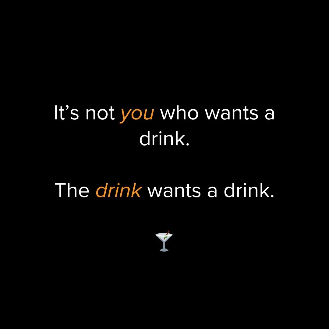 A client had a real breakthrough recently when she noticed how much harder it was to say no to drinking the day after she’d had a drink — compared with the day after being alcohol-free.
That next-day temptation can feel personal, like we