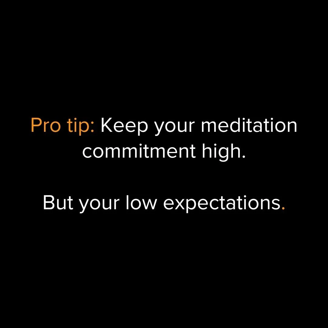 When people start meditating they often want dramatic results overnight.

And some people do get them &ndash;&nbsp;especially those who struggle to sleep. 

But we&rsquo;re not undergoing surgery or taking a powerful drug &ndash; we&rsquo;re doing a 