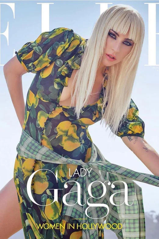 Lady Gaga wears Marc Jacobs ‘Redux’ collection on the cover of Elle. Source: @themarcjacobs