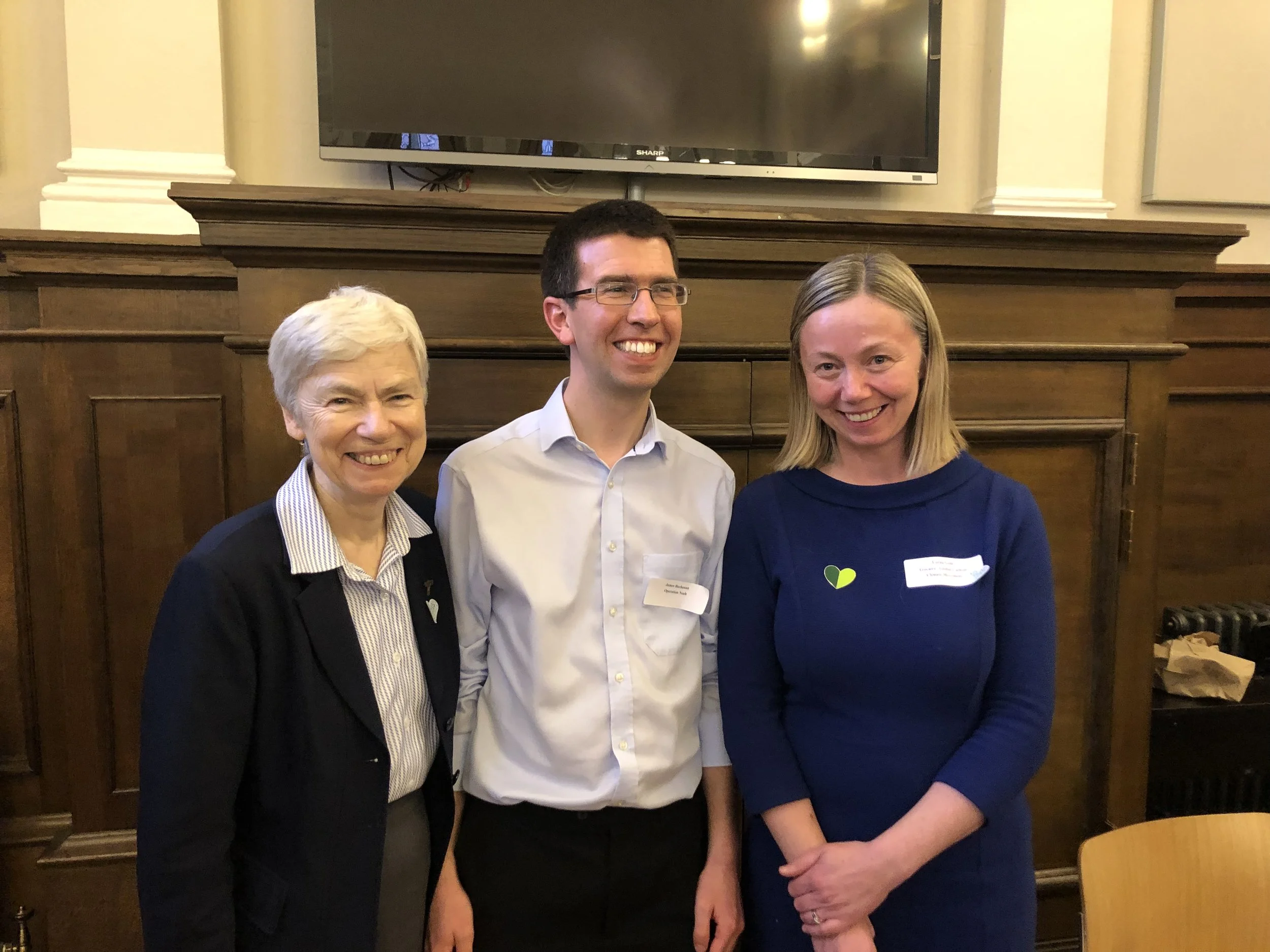 L to r: Sr Sheila Kinsey, James Buchanan of Operation Noah, Lorna Gold of Trocaire