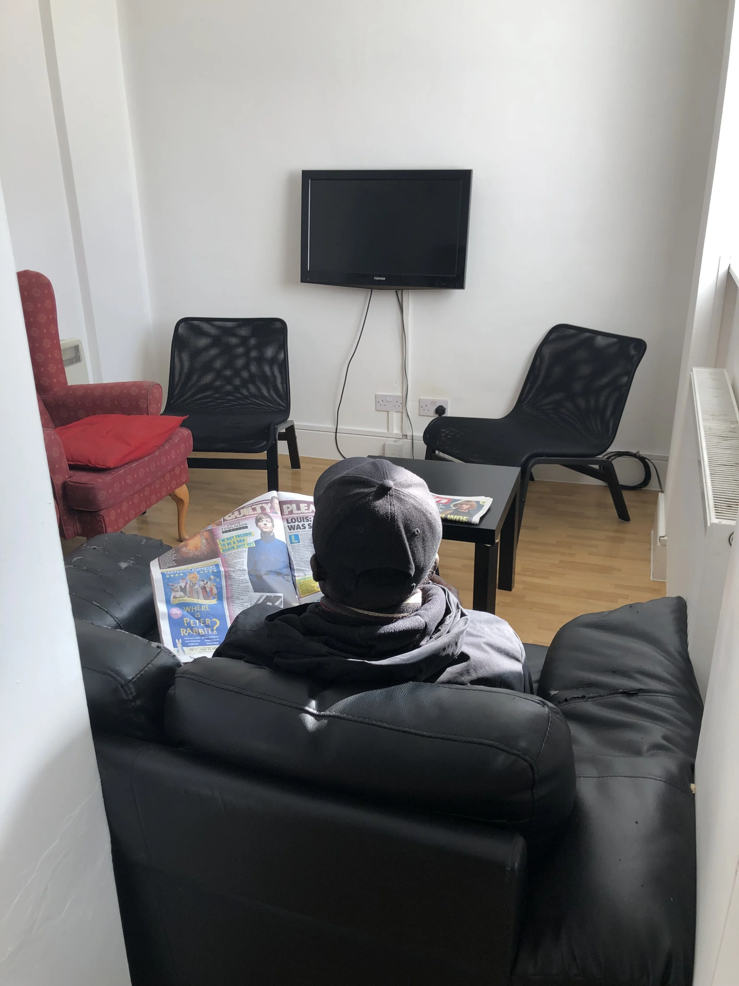 Recovering from TB in the quiet lounge