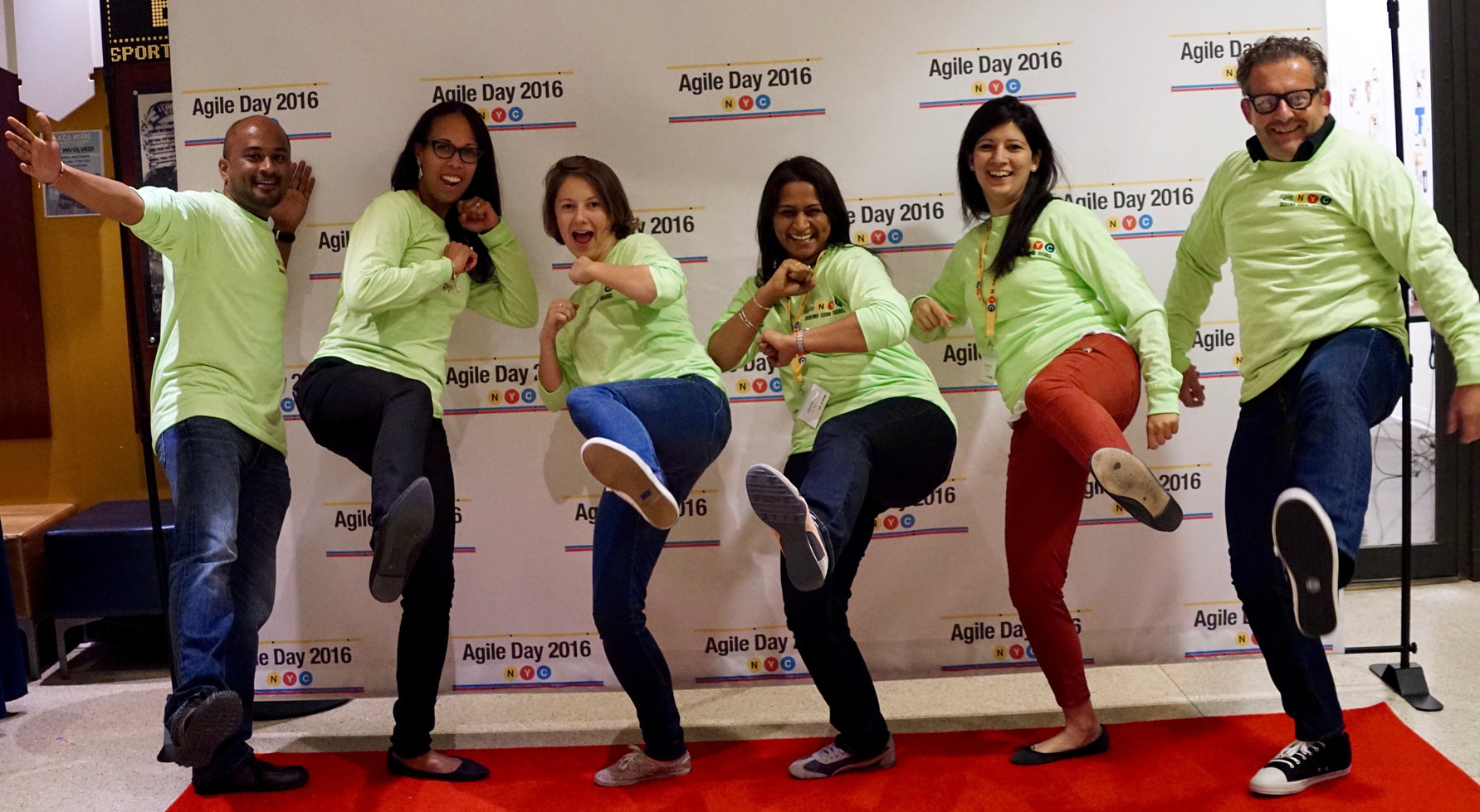 : From left to right: Jay, Belkis, Olga, Sweta, Zainab and Joe.