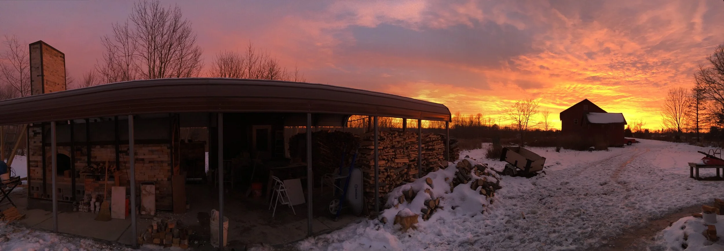 Wood Kiln Winter Solstice
