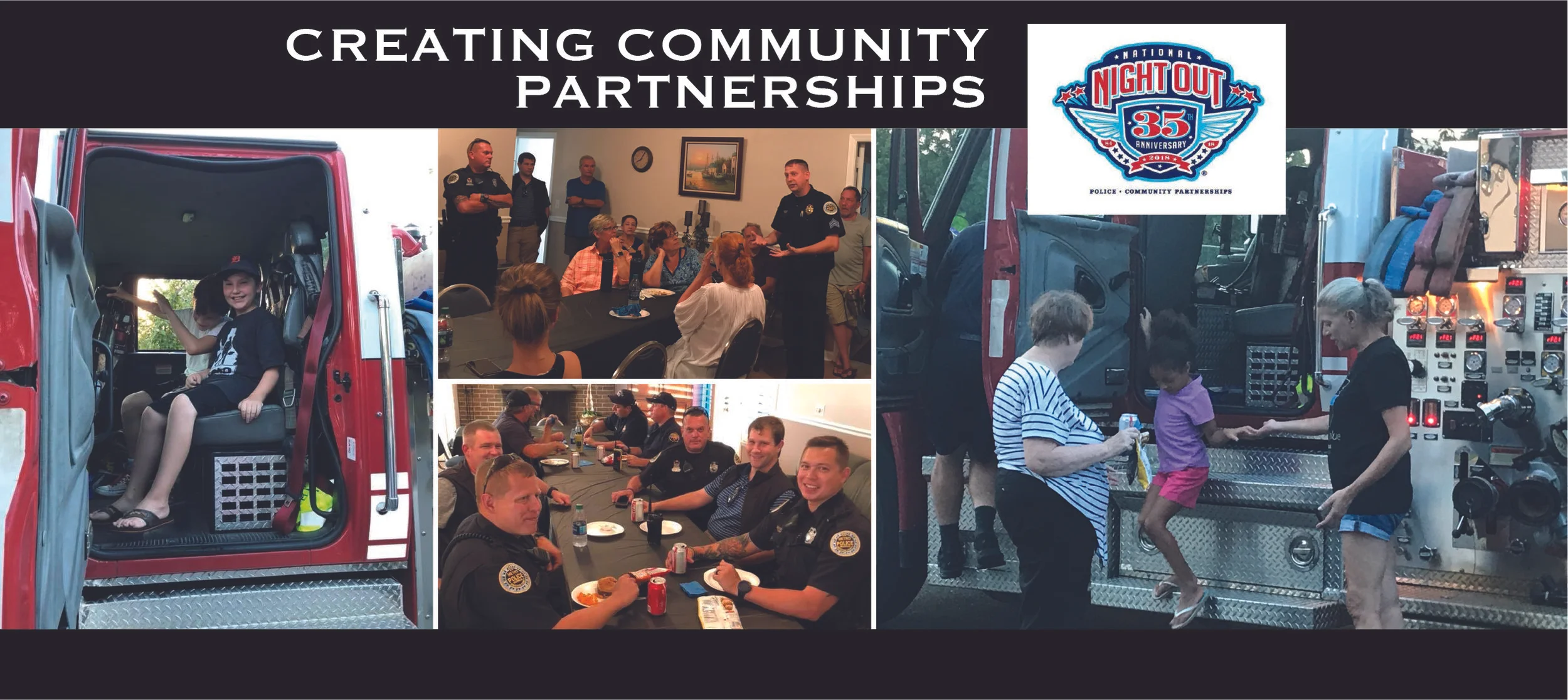  Harbour Town Condominium’s National Night Out event on August 7th proved to be a success and a fun time for all who participated. The neighborhood residents had a chance to meet the law enforcement that support our community, receive a few safety tips, chat with neighbors and enjoy some good food. Special guests included police officers and detectives from the local Metro Nashville Police Department and fire fighters from Fire Department Station #33. Thanks to all who joined, brought a dish and made it a great time!  National Night Out is an annual community-building campaign that promotes police-community partnerships and neighborhood camaraderie to make our neighborhoods safer, more caring places to live. Learn more at www.natw.org. 