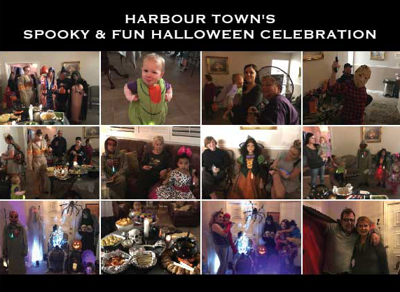  Harbour Town residents enjoyed fun, food, and fellowship at their community Halloween party. Kids and adults dressed up in costumes and celebrated a safe holiday with friends and family. 