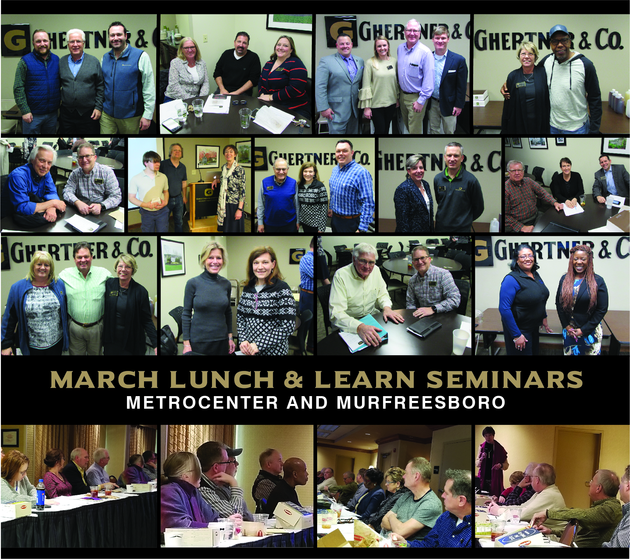 Monthly Lunch & Learn workshops are presented on a variety of topics to better inform and equip HOA Board of Directors in their role. HOAs managed by Ghertner & Company can have their Board members attend at no cost and a complimentary lunch is served. Ask your Community Association Manager about attending or contact Theresa Savich at theresa.savich@ghertner.com.