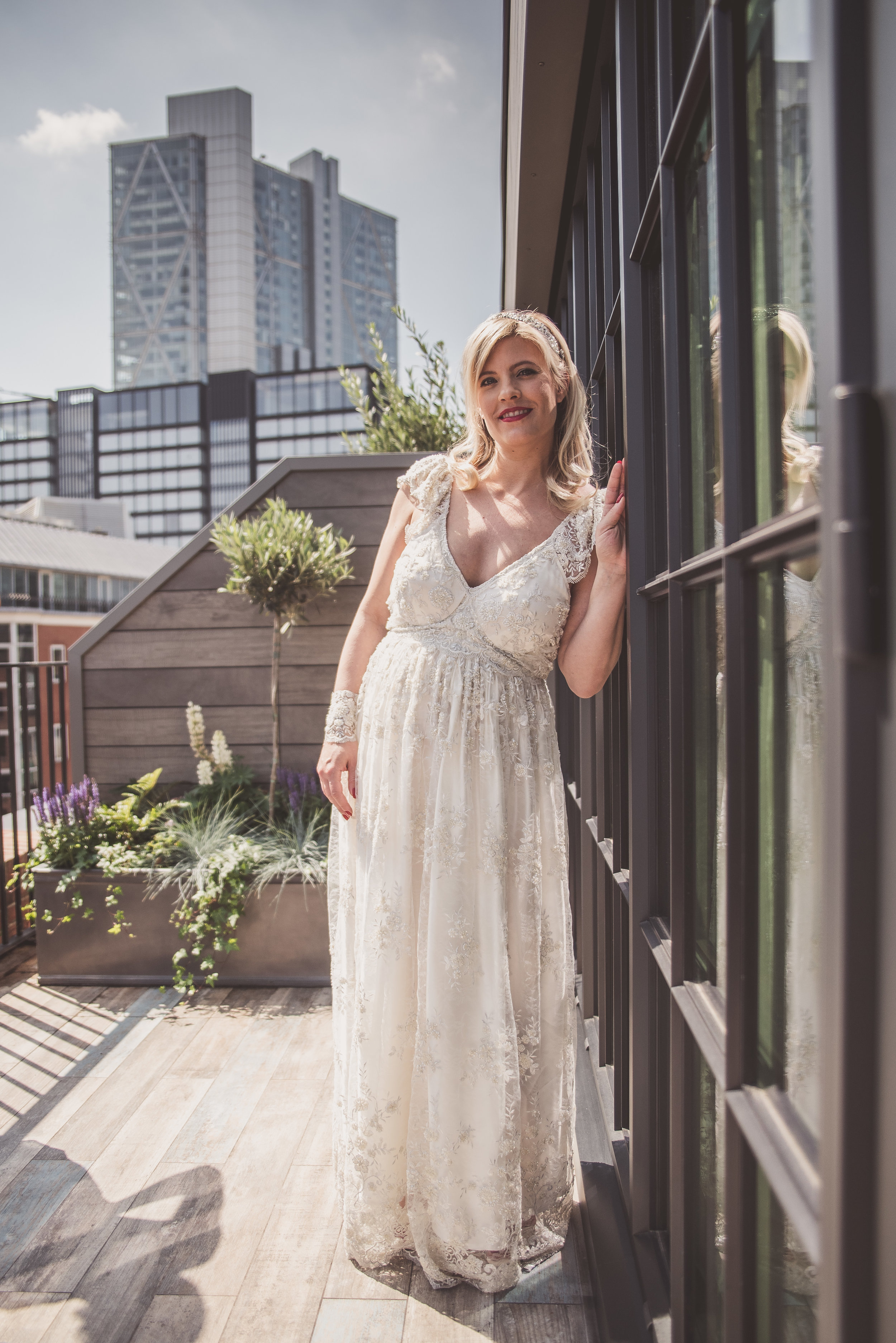 The Curtain bridal, wedding day