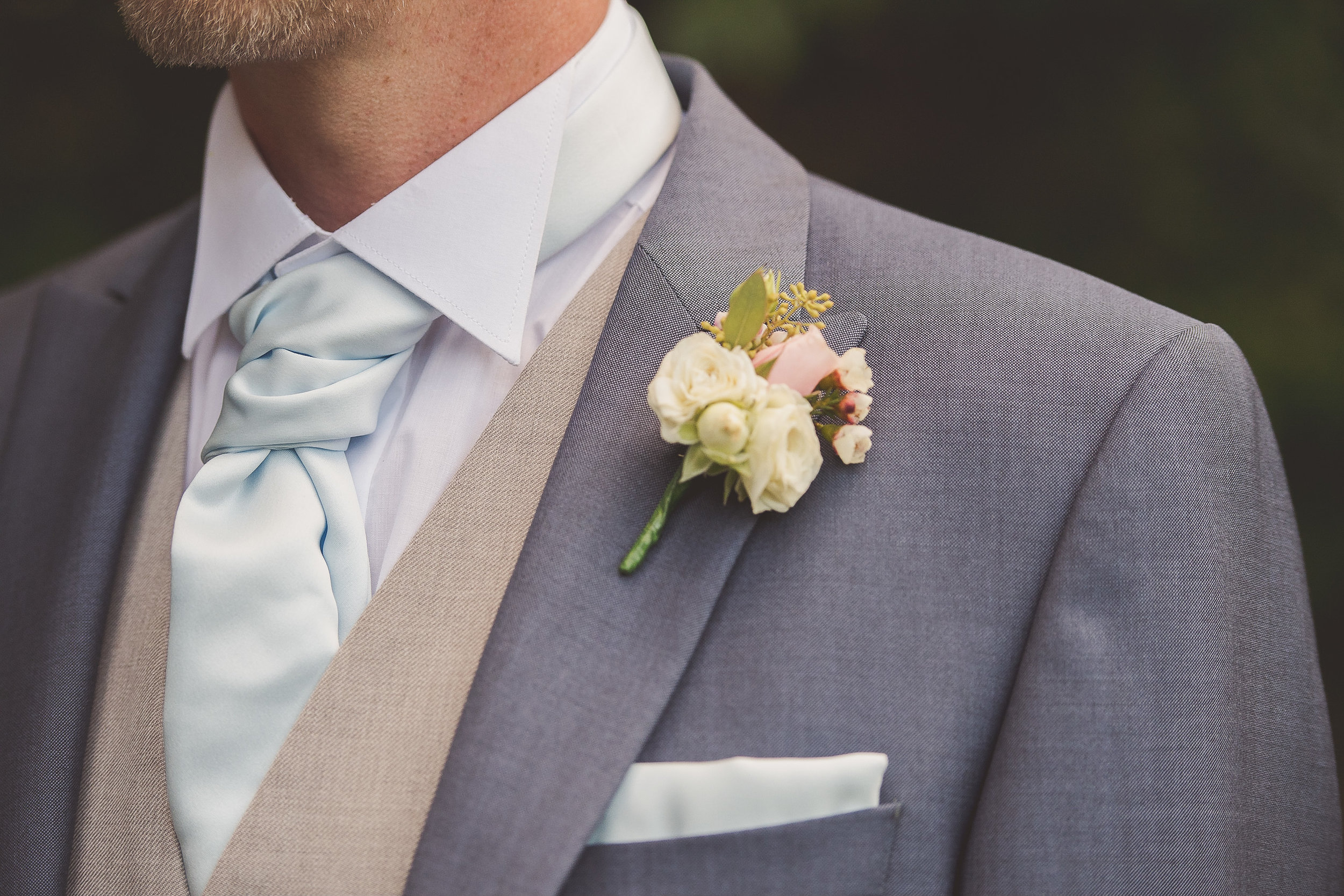 Groom waiting for Civil wedding ceremony at The Tythe Barn